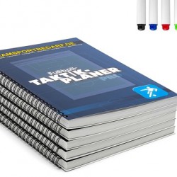 Tactiek planner Voetbal Pro - 30 pagina's (Set 5 stuks)