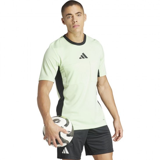 Adidas Shirt Referee 24 Korte Mouw - Semi Green Spark Maat XXL