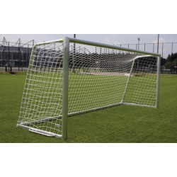 Set doelnetten voor voetbaldoelen 5,0 x 2,0 x 1,0 x 2,0 (Maas 45) - Wit