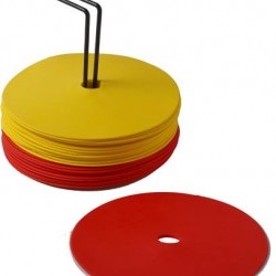 Rubber Markeringsdots 15 cm (24 stuks) - Diverse kleuren